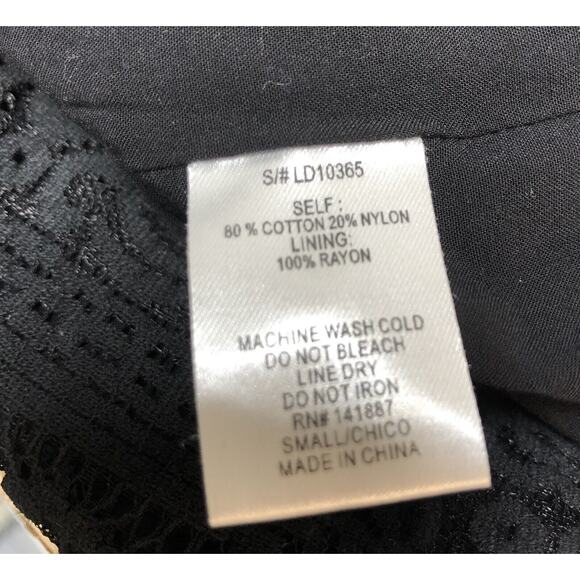 C Luce Black Sleeveless Lace Overlay V Neck Mini Dress - Picture 11 of 12